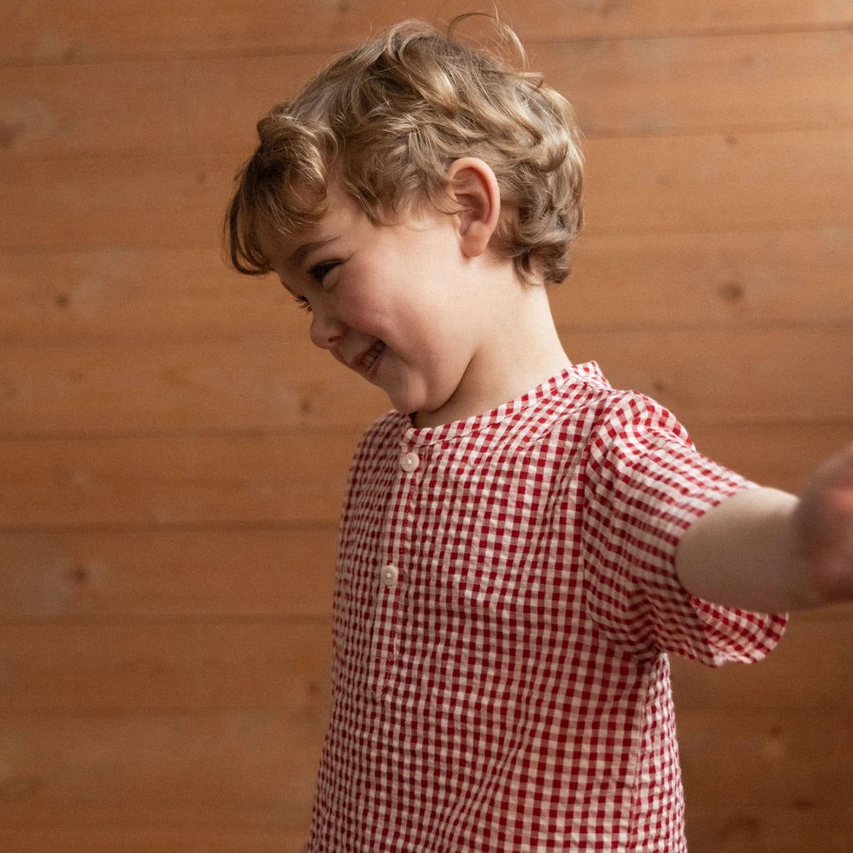 Nature Baby - S/S Caravan Shirt - Red Check
