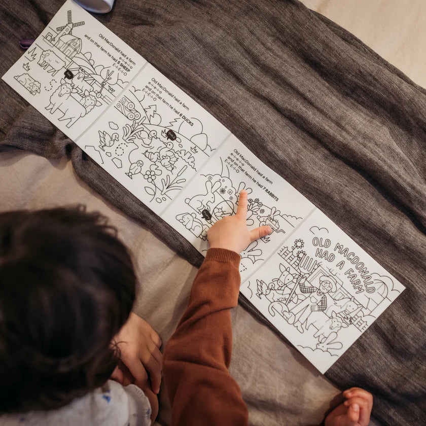 Hey Doodle - Reusable Colouring Book - Old MacDonald Had a Farm Tales