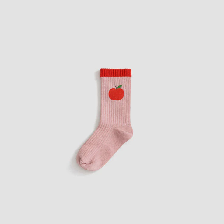 The Rest - Organic Cotton Knit Socks - Apple