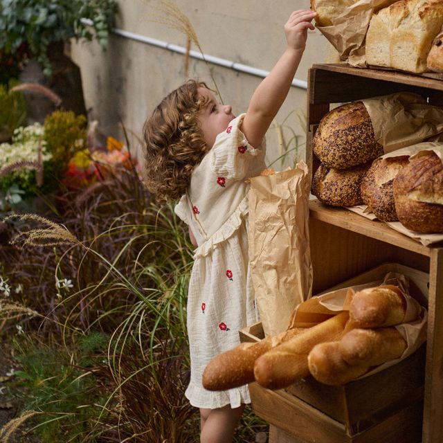Nature Baby - Valentina Dress - Red Flora