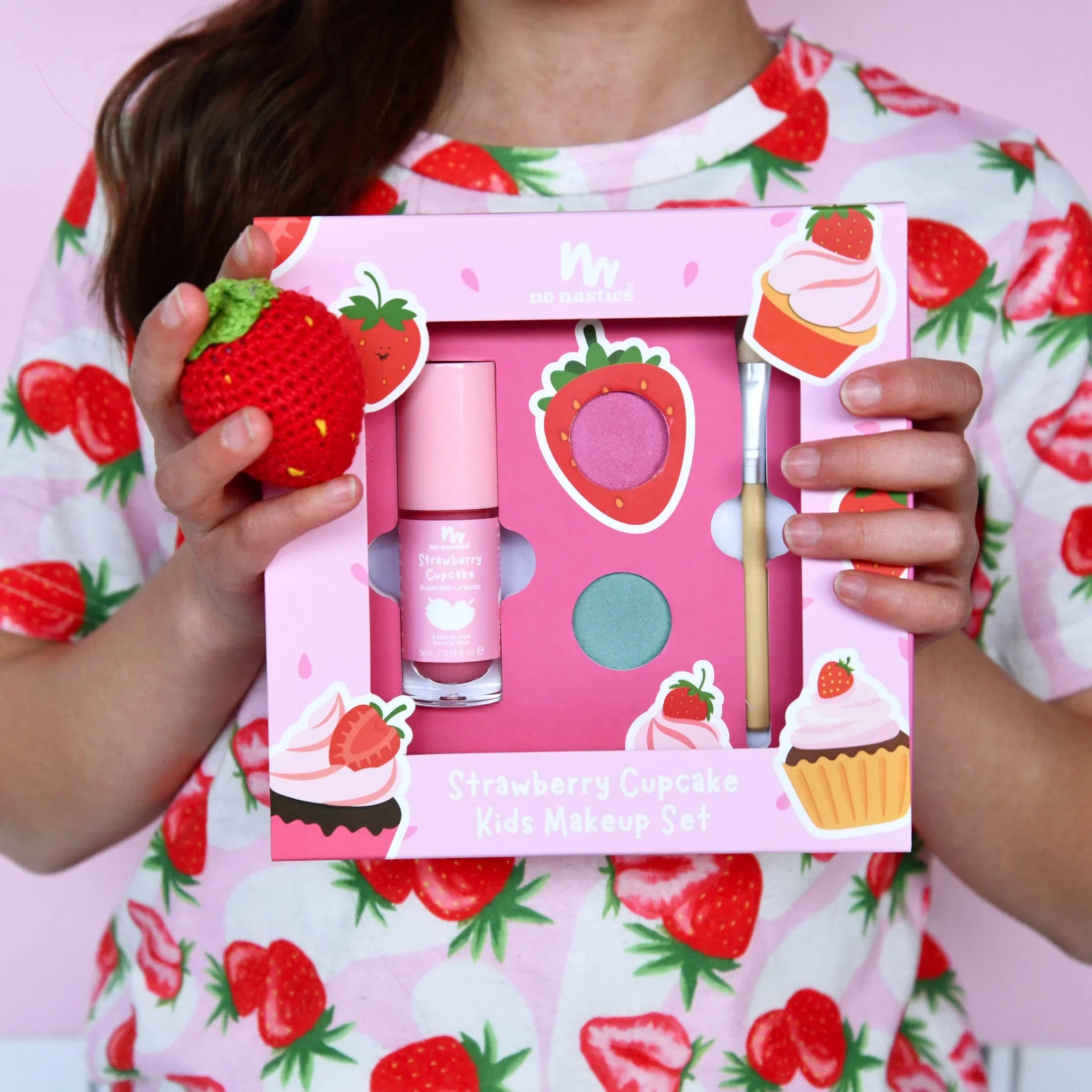 No Nasties - Natural Makeup Gift Set - Strawberry Cupcake