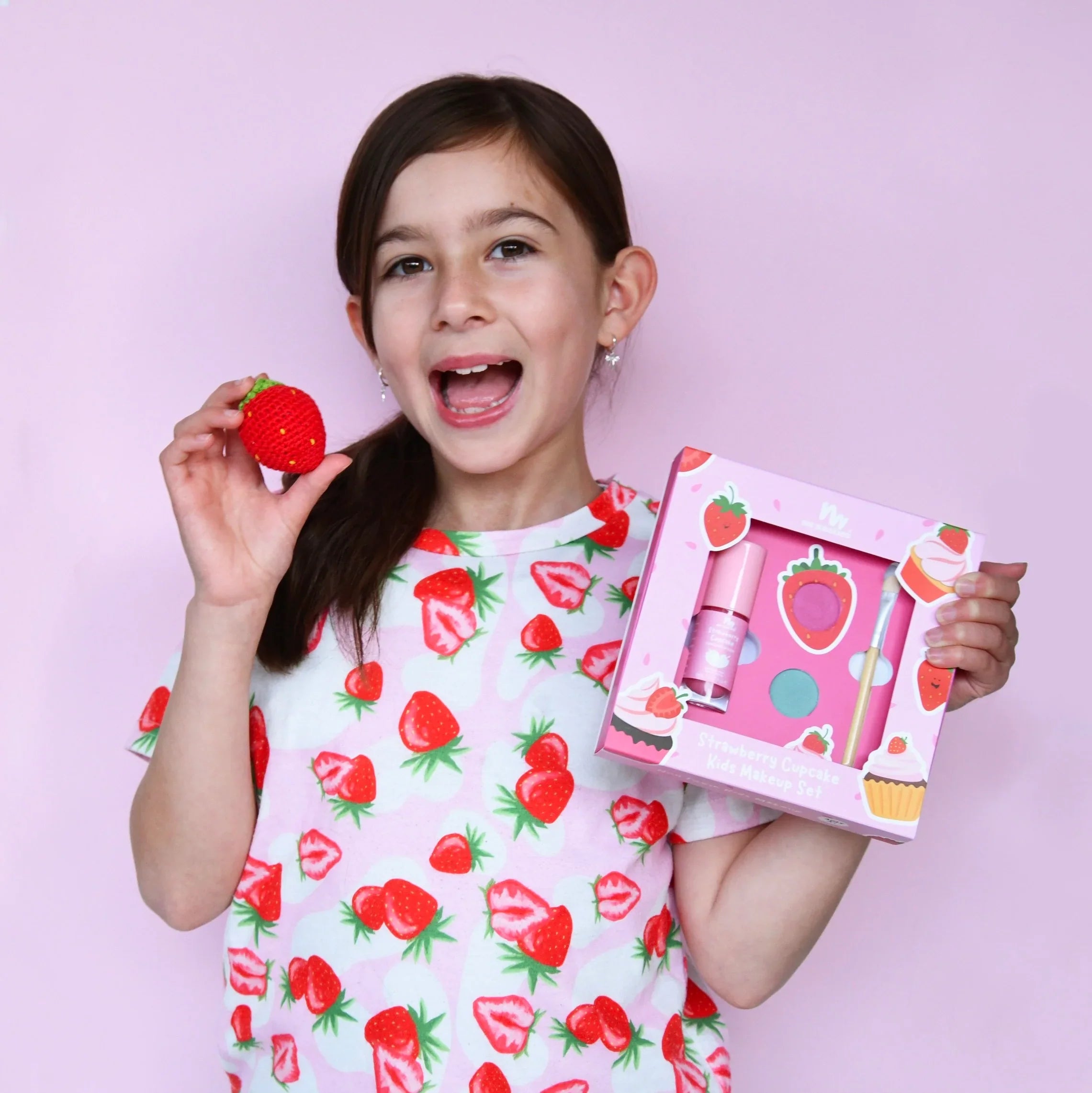 No Nasties - Natural Makeup Gift Set - Strawberry Cupcake