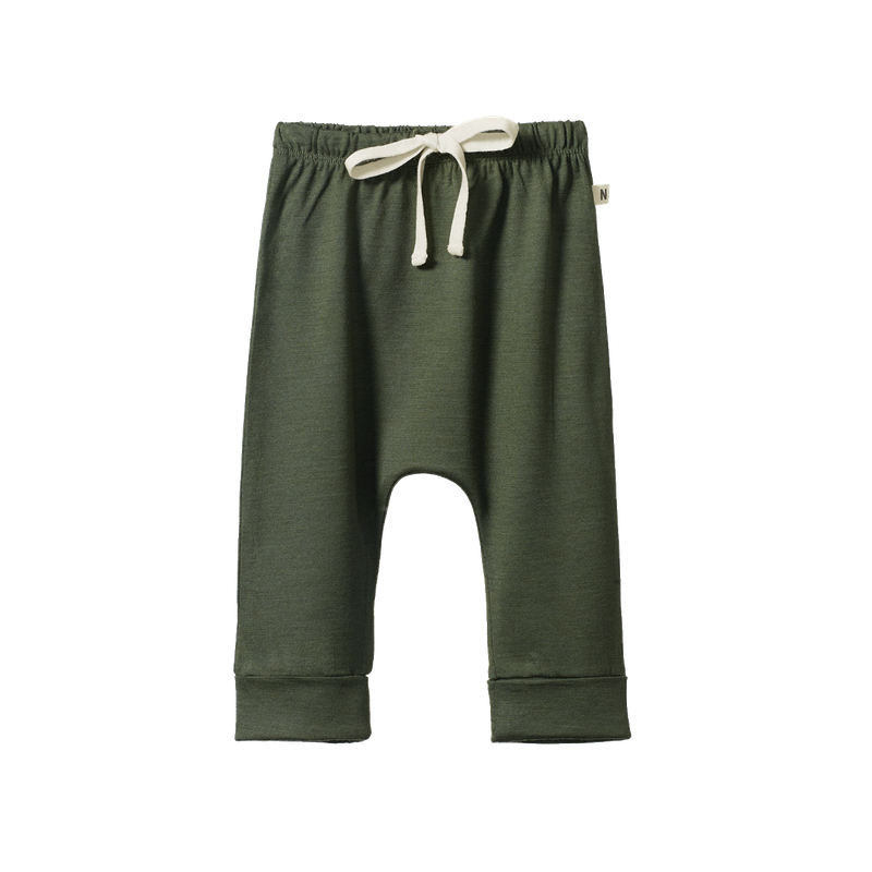 Nature Baby - Merino Drawstring Pants - Thyme