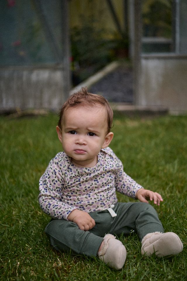 Nature Baby - L/S Merino Bodysuit - Briarwood Lilac