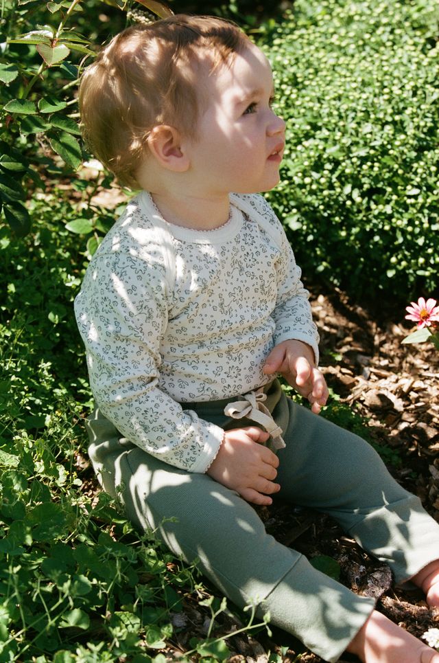 Nature Baby - L/S Bodysuit - Petite Bloomsbury