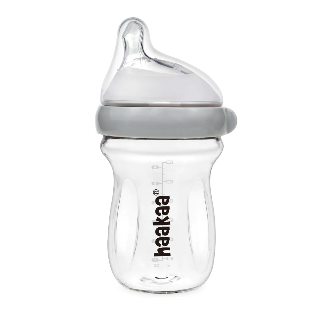 Haakaa - Gen 3 Glass Bottle - 180ml (Large Flow)