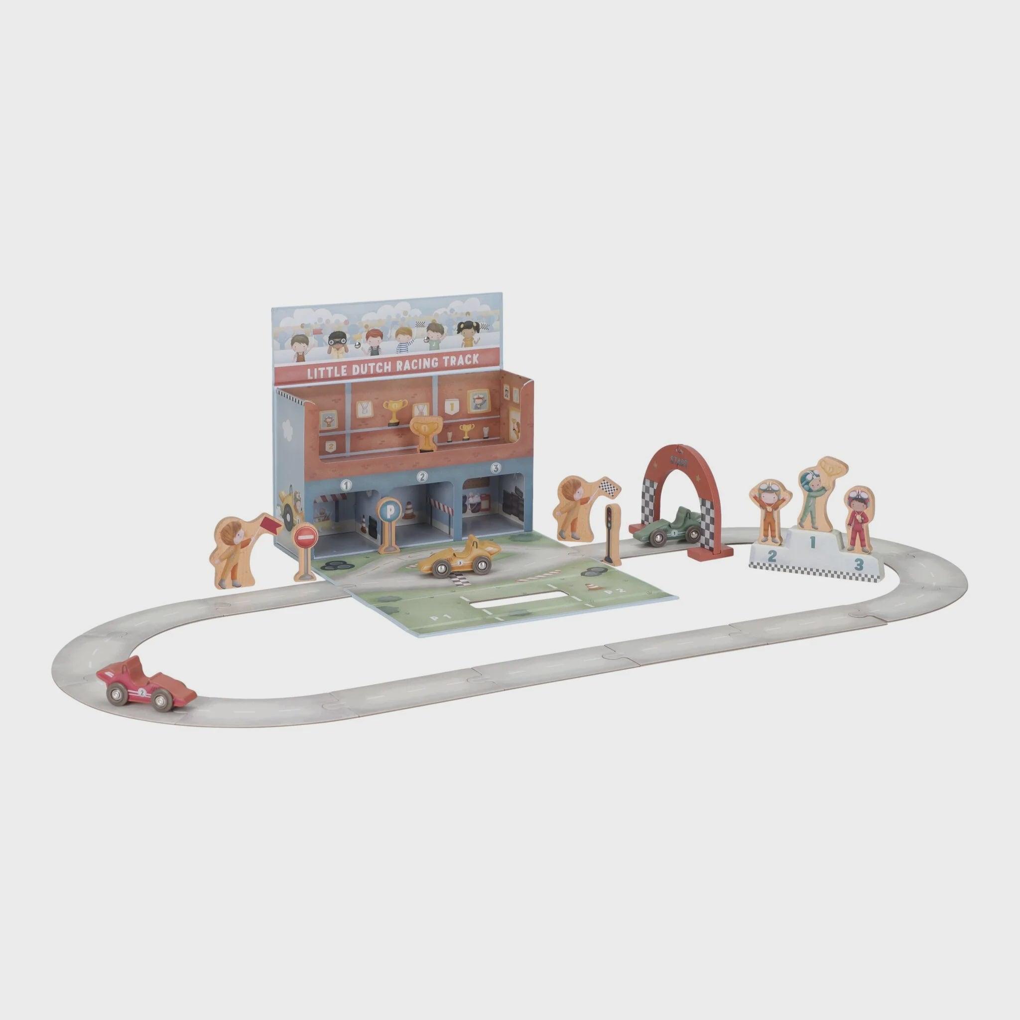 Wooden Play Case Racetrack