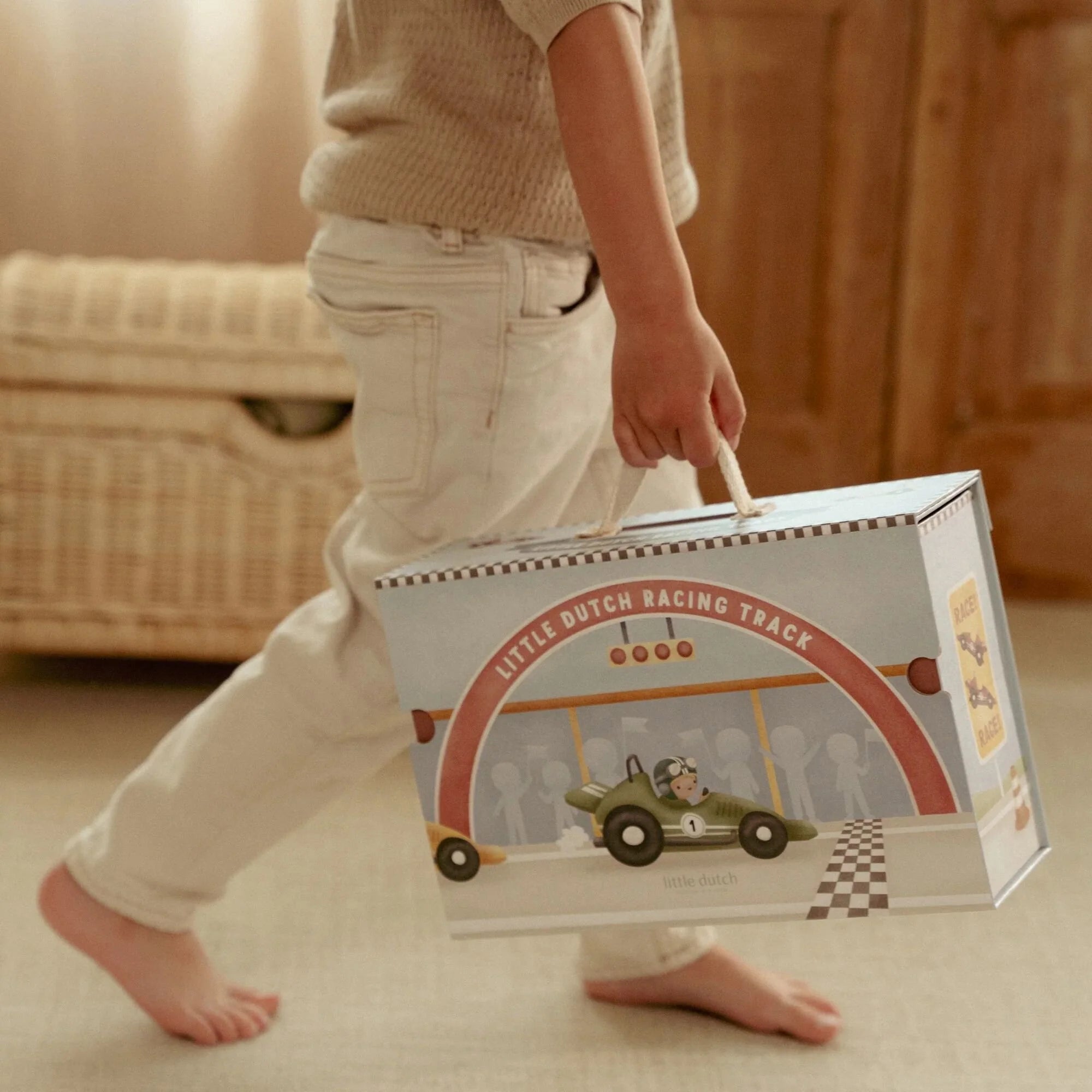 Wooden Play Case Racetrack