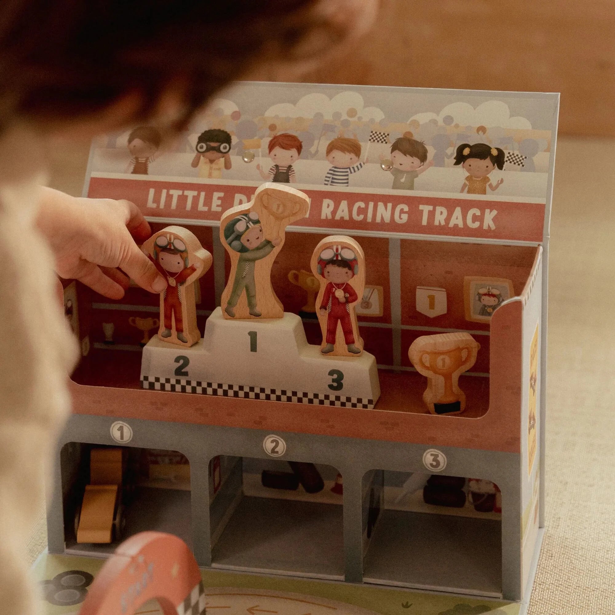 Wooden Play Case Racetrack