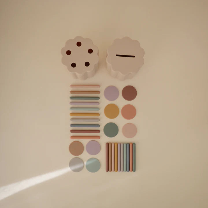 Mushie - Coin + Tube Sorting Set
