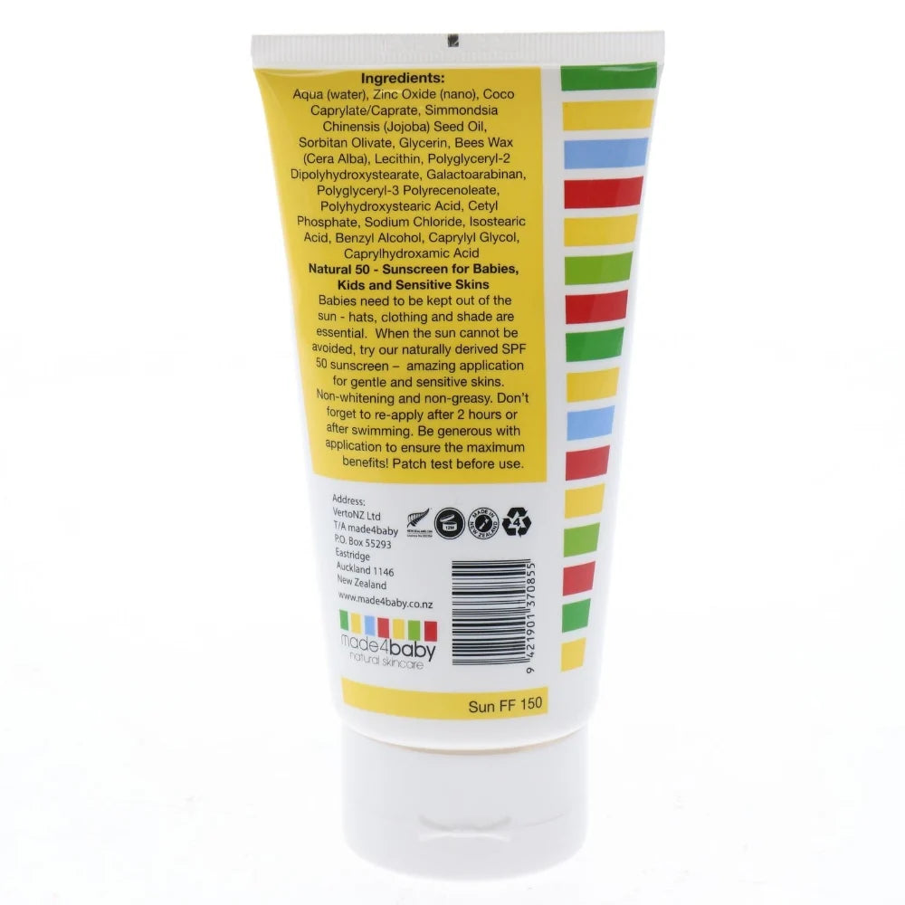 Made4Baby - Natural Sunscreen SP50 - 150ml