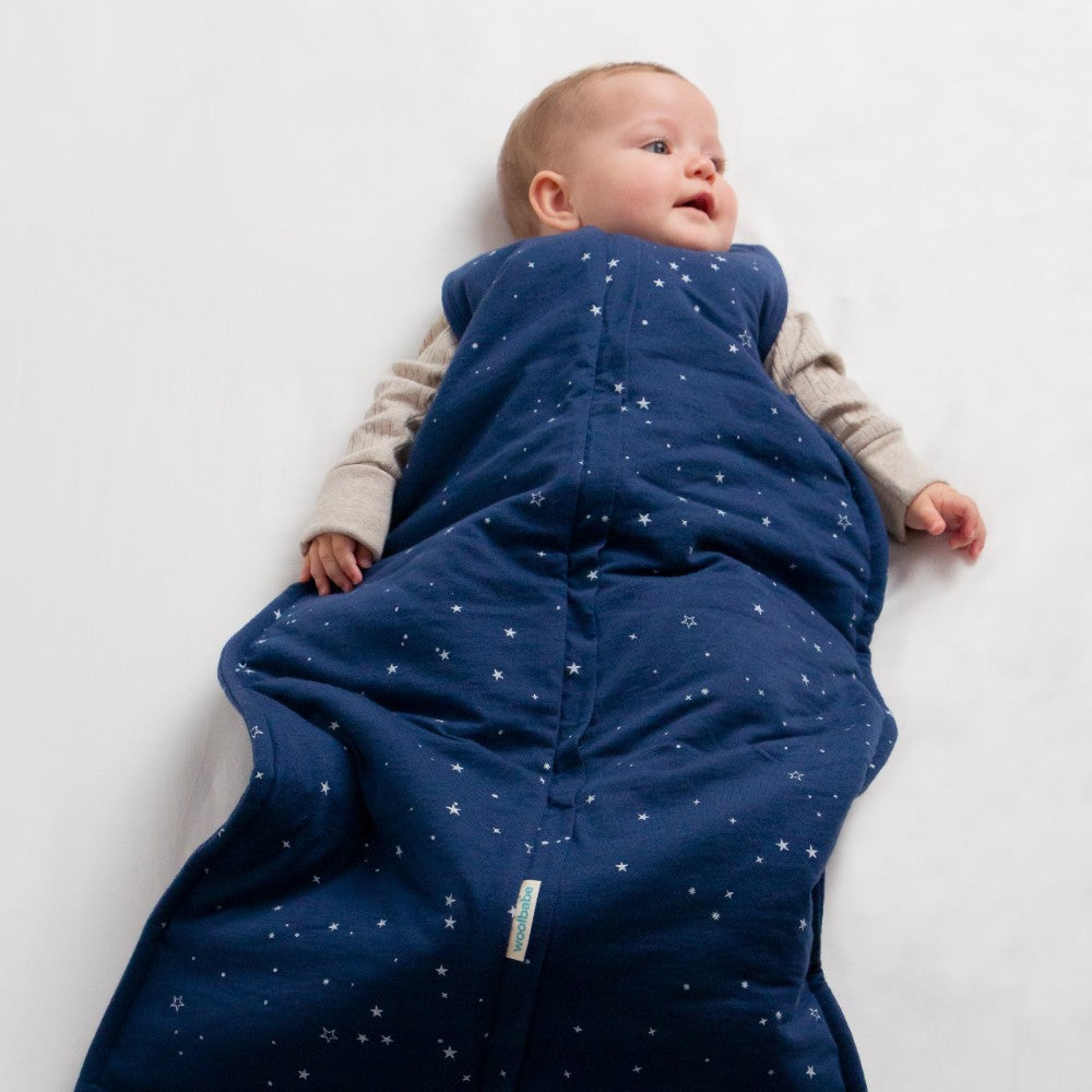 Woolbabe - Duvet Front Zip Sleeping Bag 3-24M - Tekapo Stars