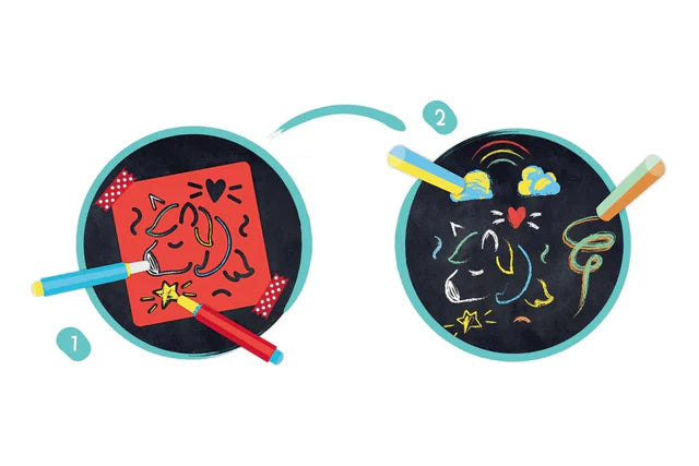 Hape - Chalks + Stencils Art