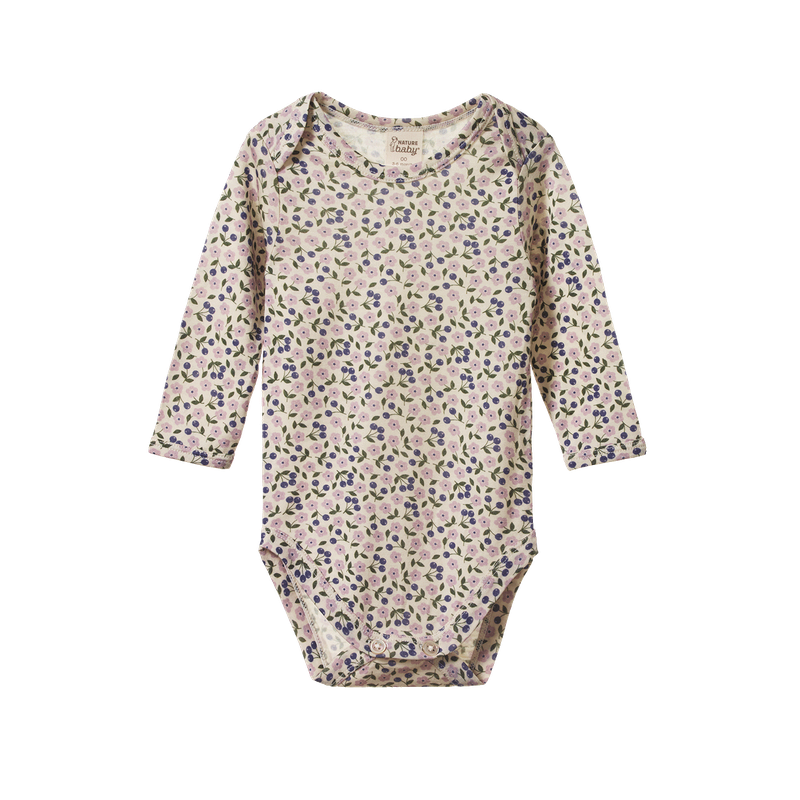 Nature Baby - L/S Merino Bodysuit - Briarwood Lilac