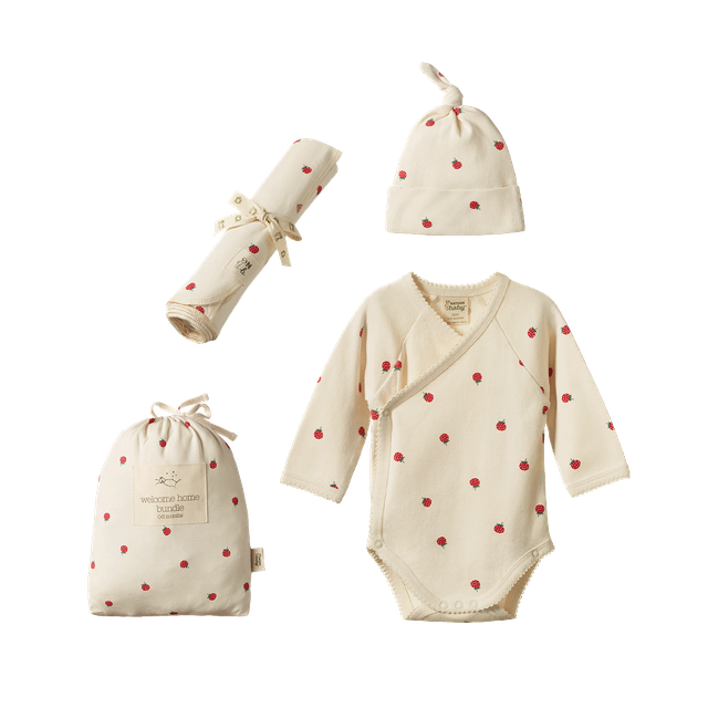 Nature Baby - Welcome Home Set - Raspberry