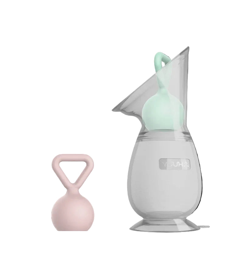 Youha - Manual Silicone Breast Pump with Suction Base