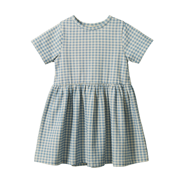 Nature Baby - Saturday Dress - Blue Gingham