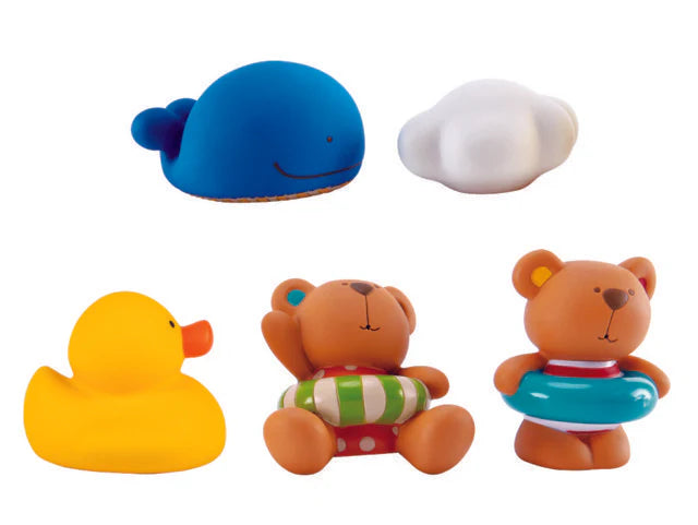 Hape - Teddy and Friends Bath Squirts