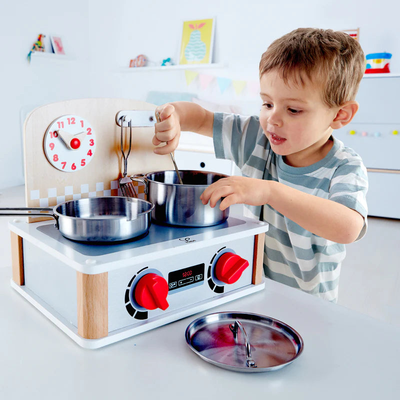 Hape - 2-in-1 Kitchen & Grill Set