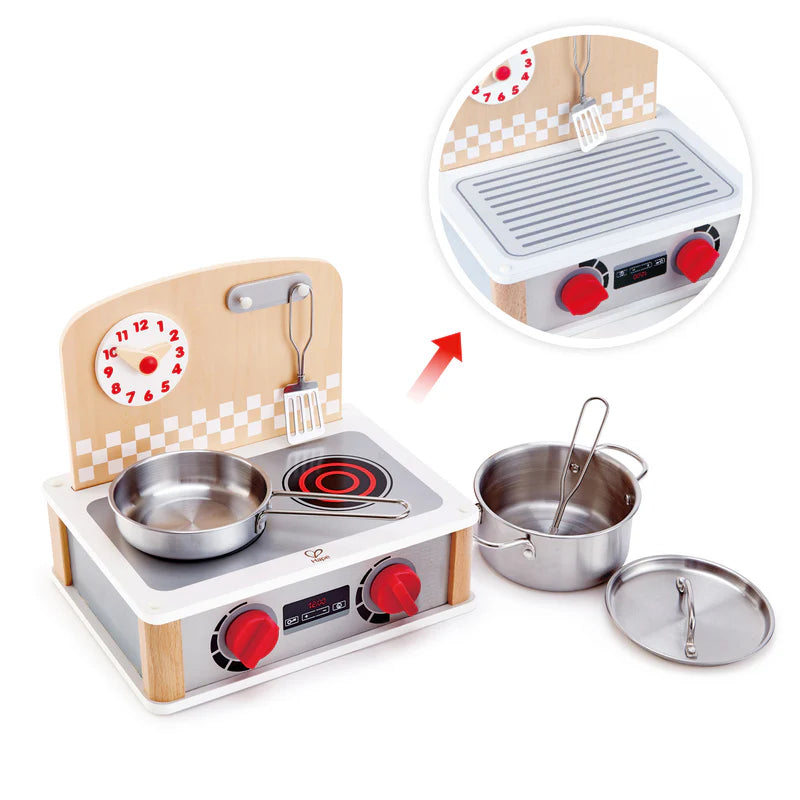 Hape - 2-in-1 Kitchen & Grill Set