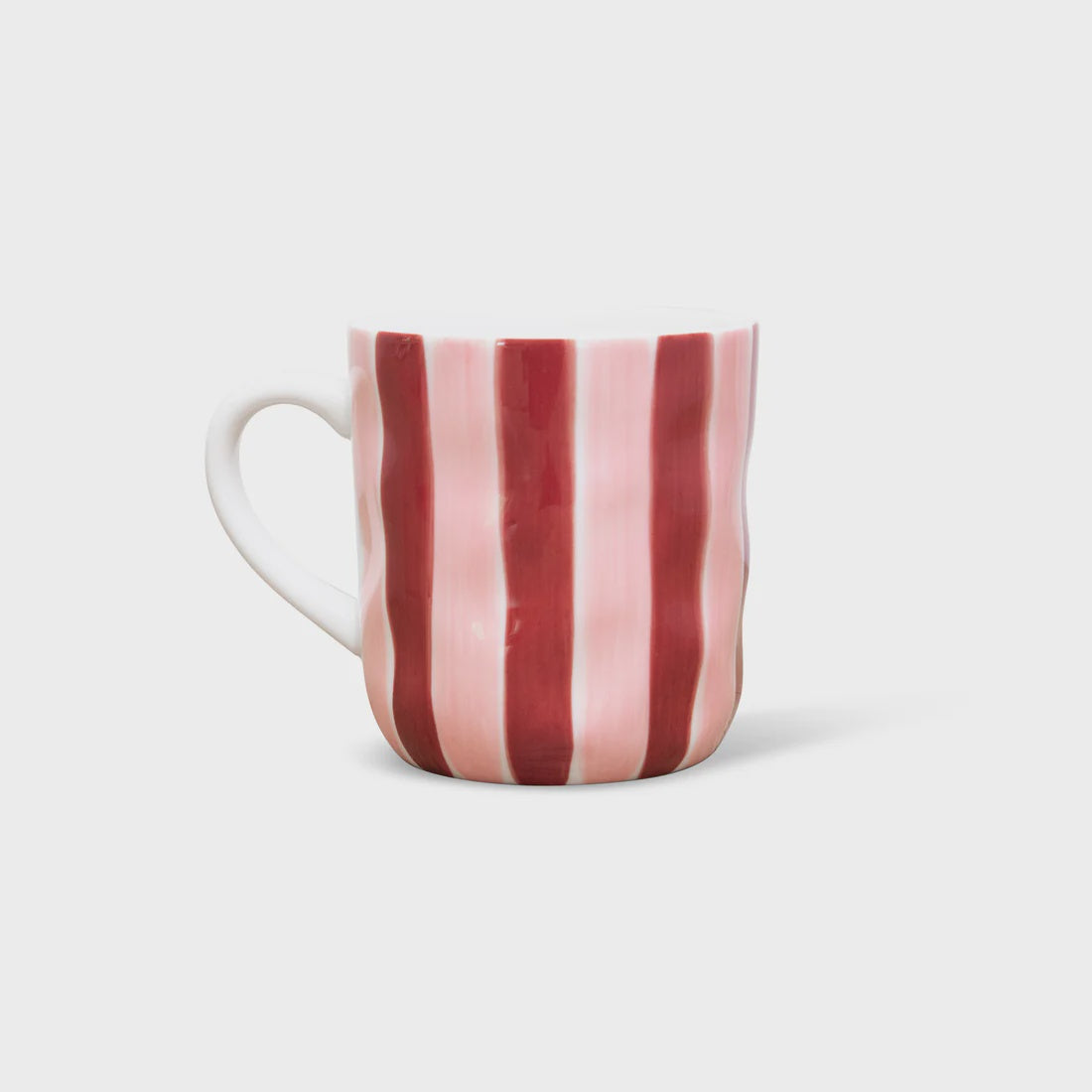 Mug - Pink + Burgundy Stripe