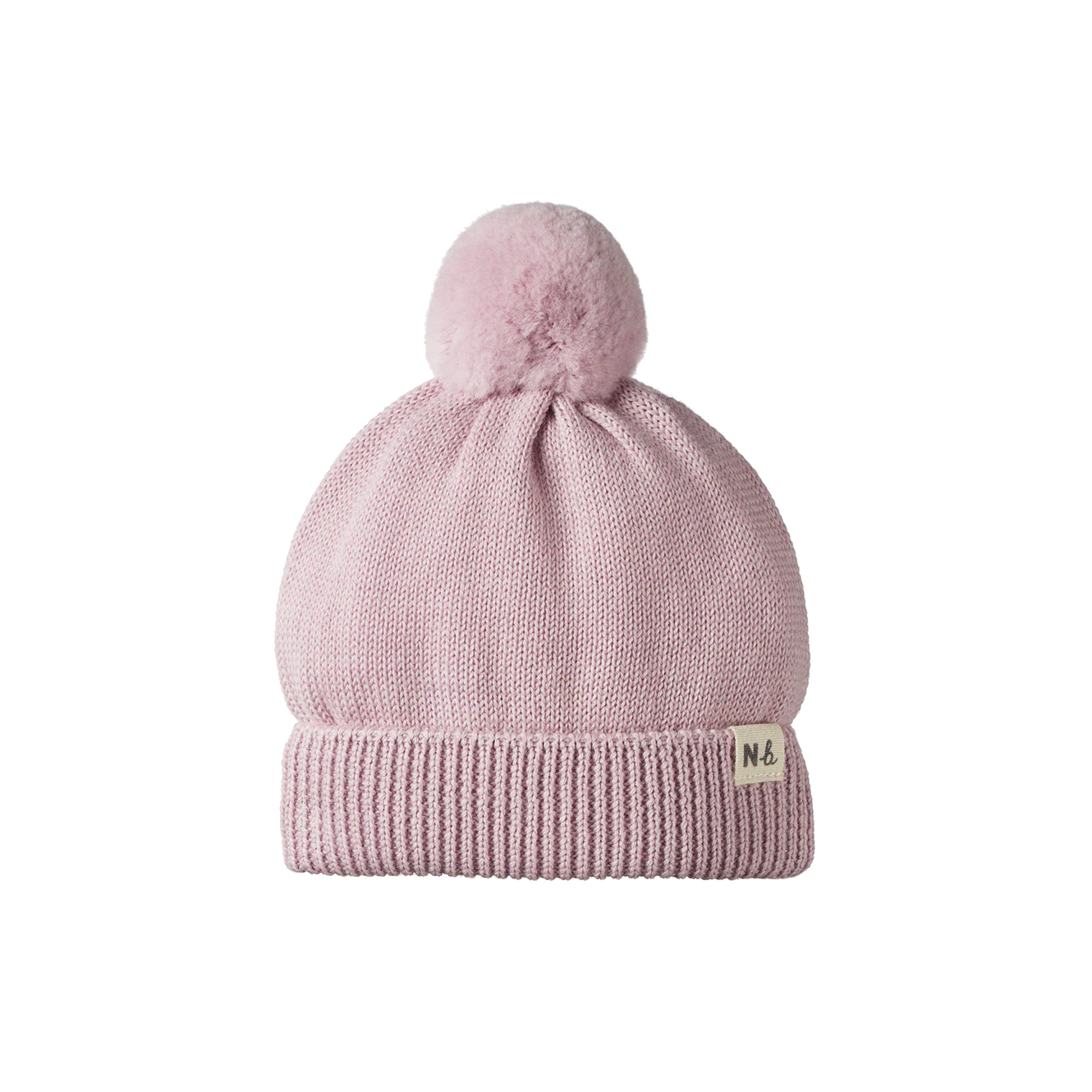 Nature Baby - Merino Pom Pom Beanie - Lilac