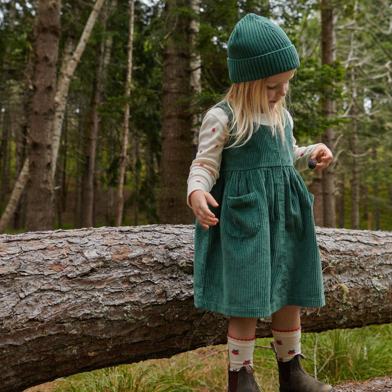 Nature Baby - Amelia Pinafore - Pine