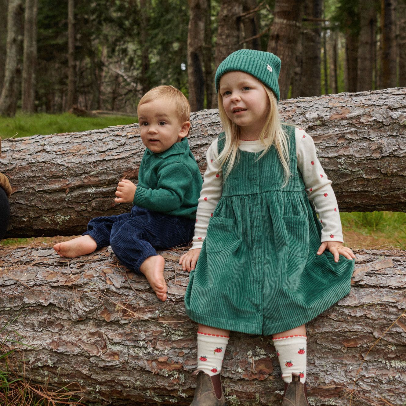 Nature Baby - Amelia Pinafore - Pine