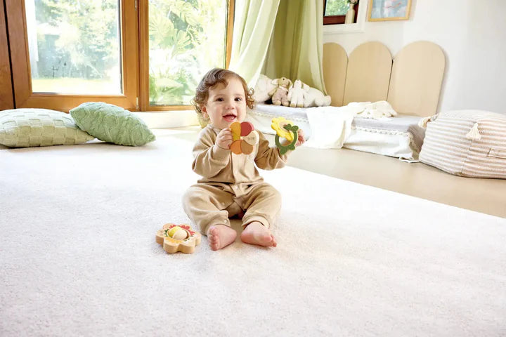 Hape - Artful Flowers Rattle Trio