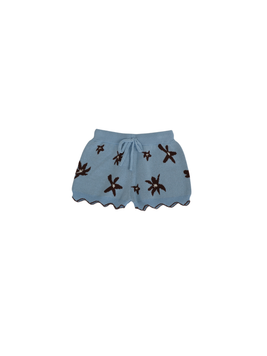 Slowly Label - Nordic Bloom Knit Short