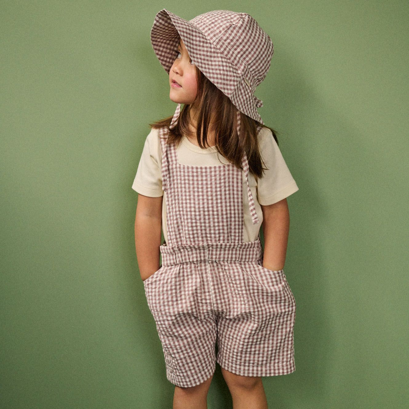 Nature Baby - Summer June Overalls - Twilight Check