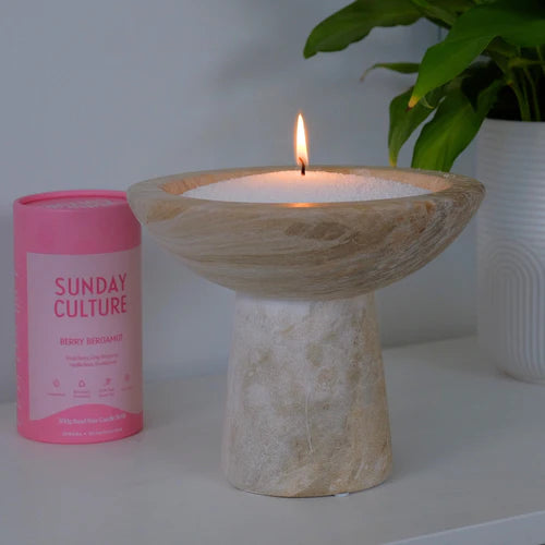 Sunday Culture - Sand Wax Candles - Berry Bergamot 60hr Burn Time
