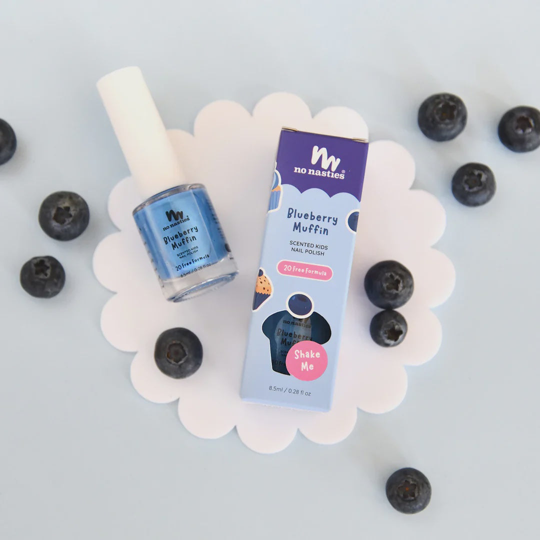 No Nasties - Scented Kids Nail Polish - Blueberry Muffin