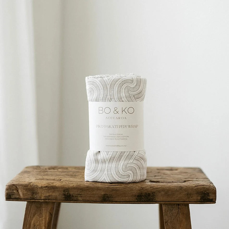 BO & KO - Piko Pakati Pēpi Wrap | Grey