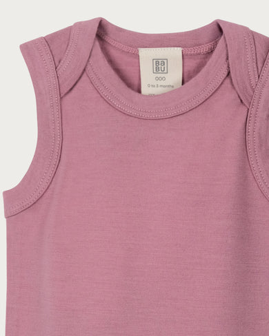 Babu Merino - Singlet Bodysuit - Blossom