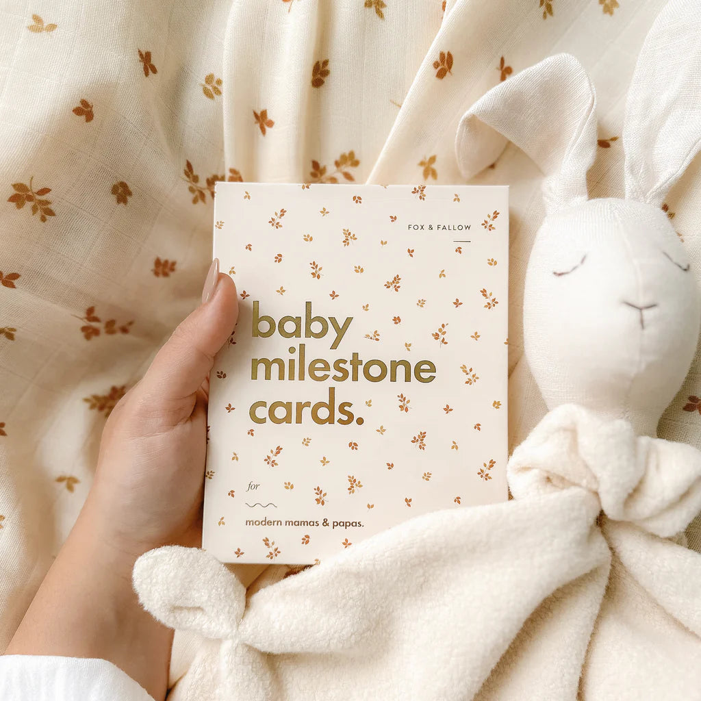 Fox & Fallow - Baby Milestone Cards - Broderie