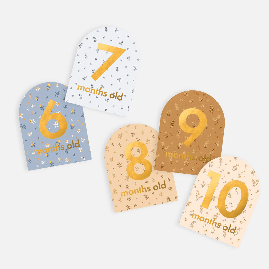 Fox & Fallow - Baby Milestone Cards - Broderie