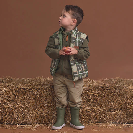Crywolf - Reversible Eco-Vest - Field Plaid