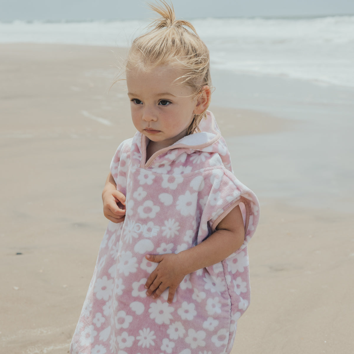 Crywolf - Baby Hooded Towel - Blush Floral