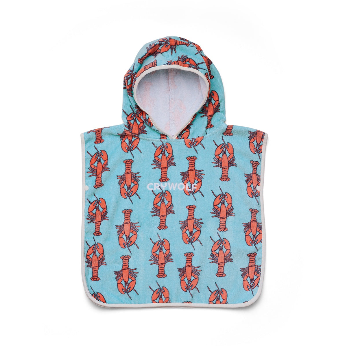 Crywolf - Baby Hooded Towel - Little Lobsters