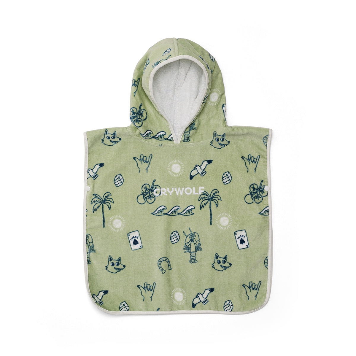 Crywolf - Baby Hooded Towel - Lucky Days