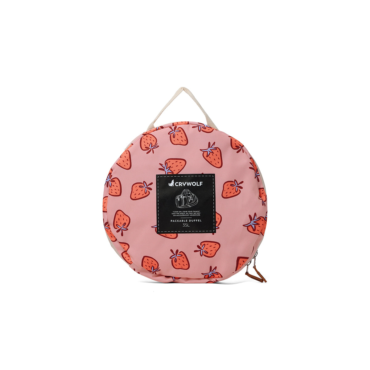 Crywolf - Packable Duffel Bag - Strawberry Splash