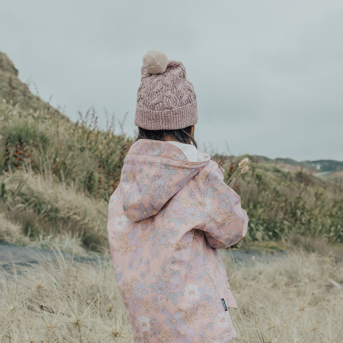 Crywolf - Pom Pom Beanie - Mauve Speckle