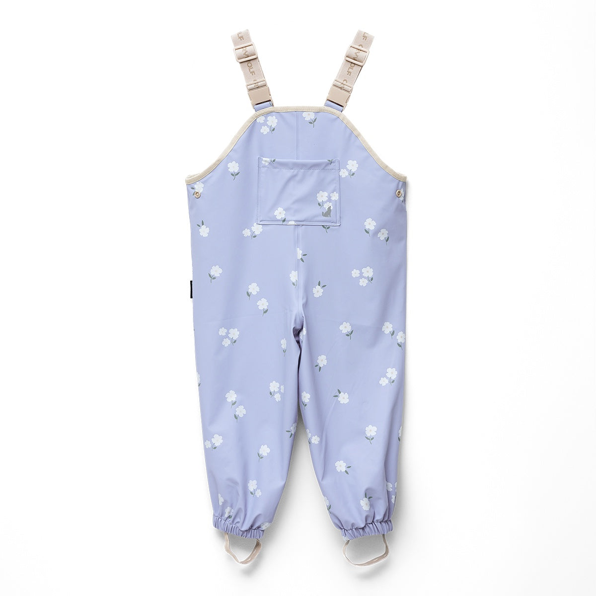 Crywolf - Rain Overalls - Floral Periwinkle