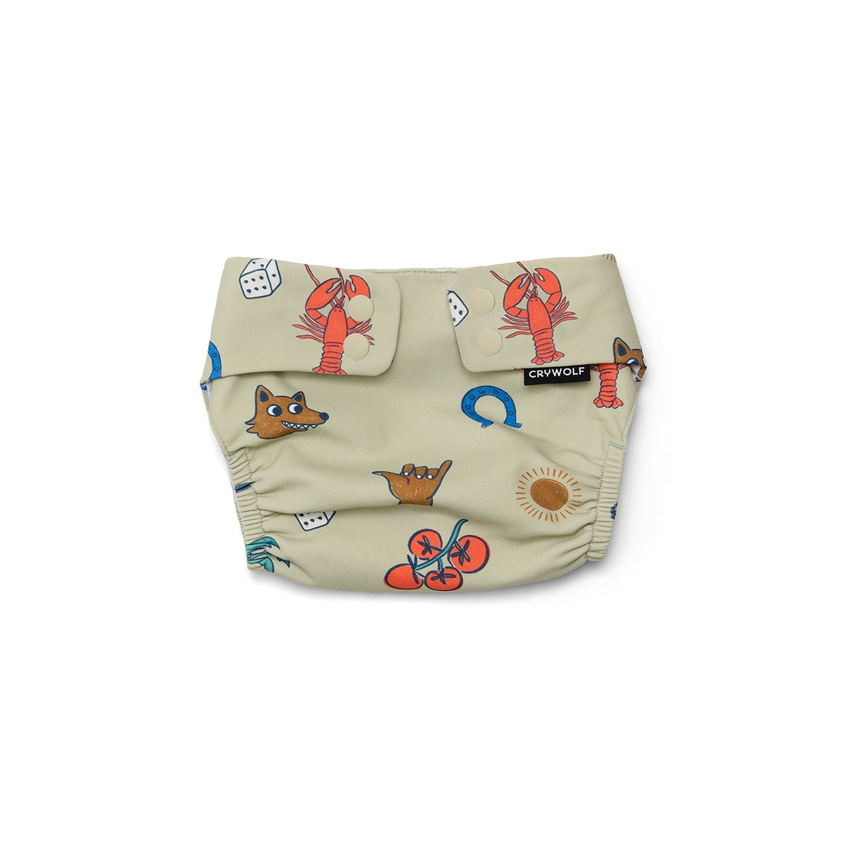 Crywolf - Reusable Swim Nappy - Lucky Days Sage
