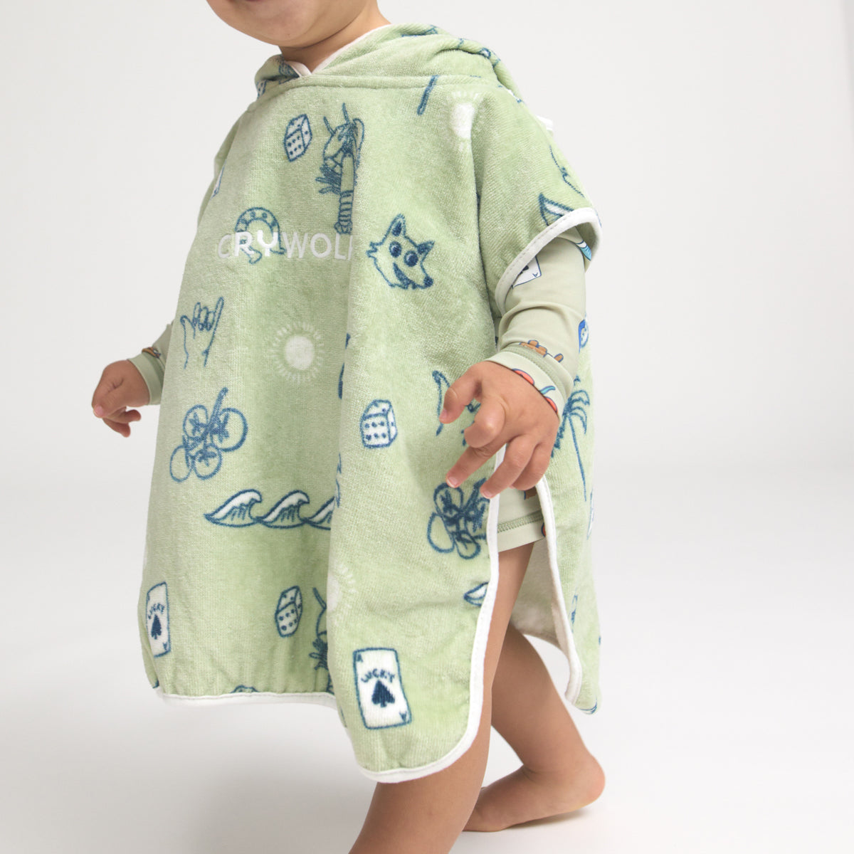 Crywolf - Baby Hooded Towel - Lucky Days