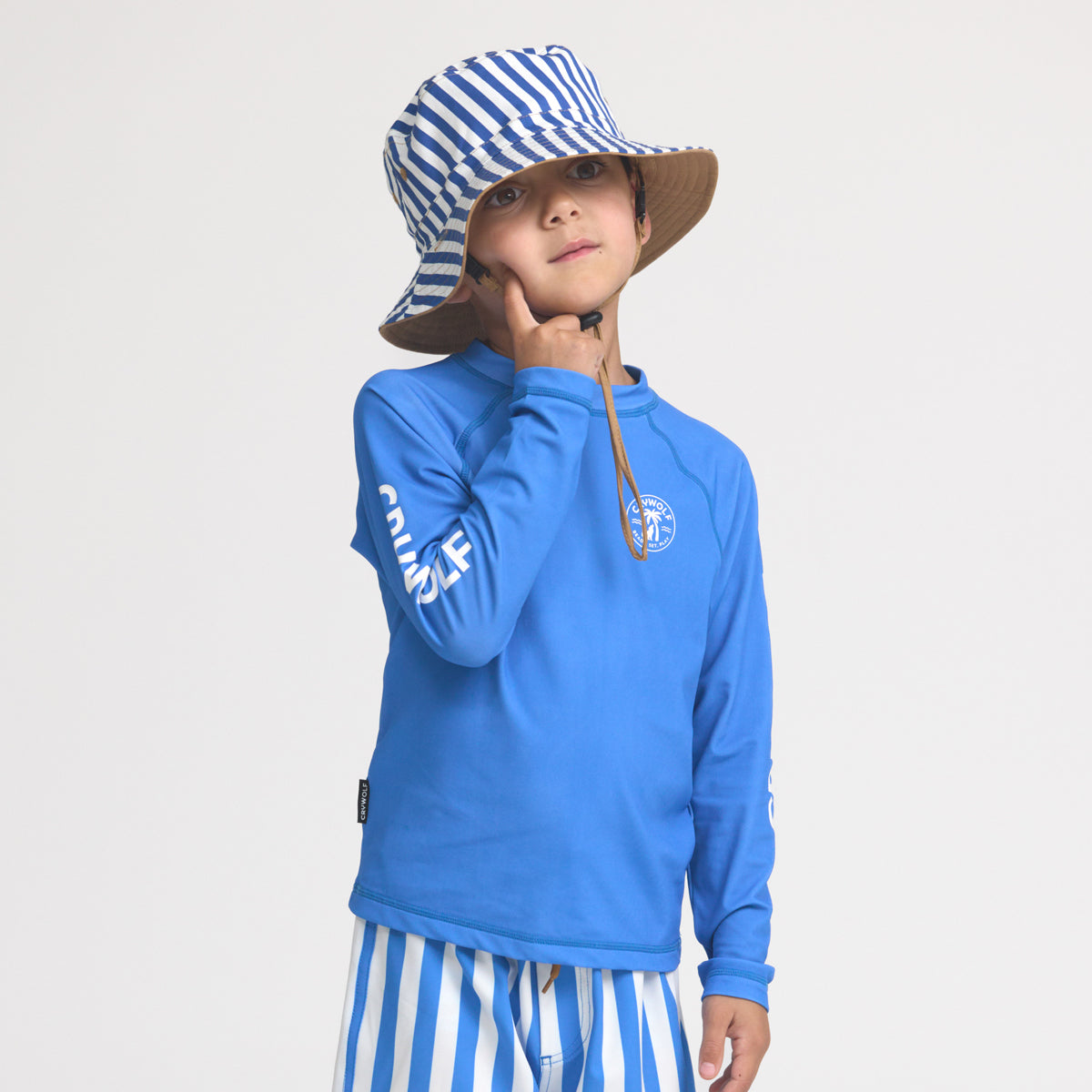 Crywolf - Long Sleeve Rash Vest - Deep Sea Blue