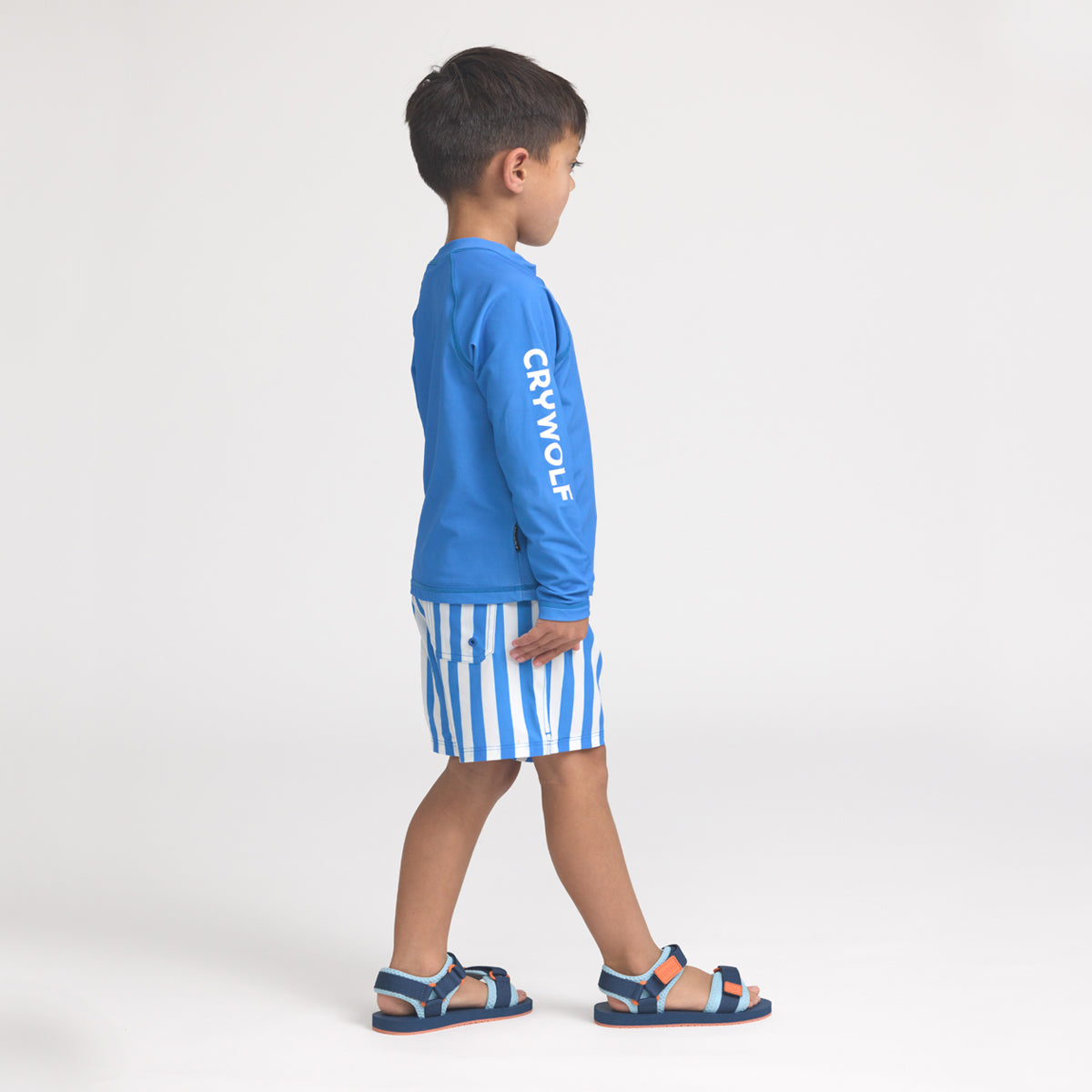 Crywolf - Long Sleeve Rash Vest - Deep Sea Blue