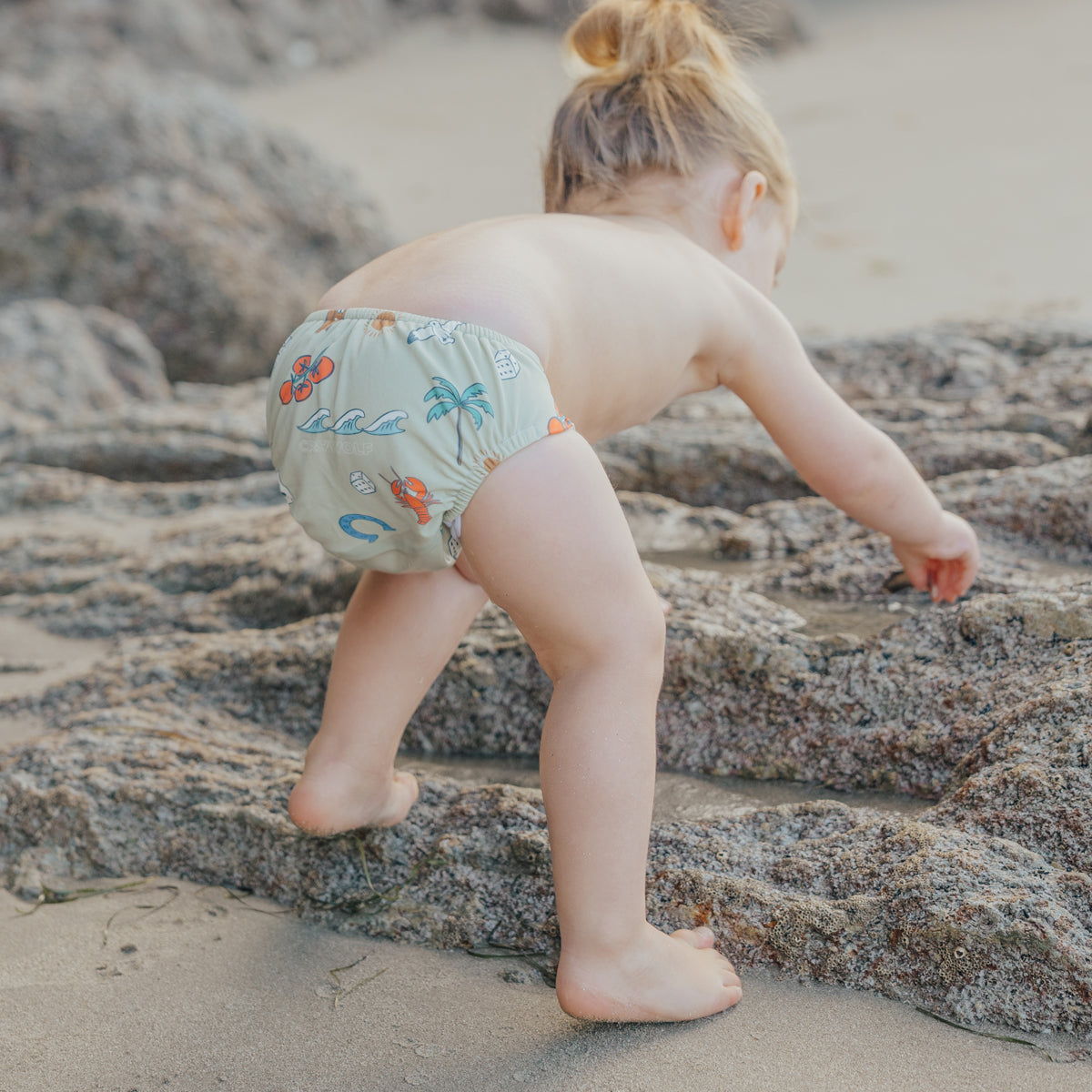 Crywolf - Reusable Swim Nappy - Lucky Days Sage