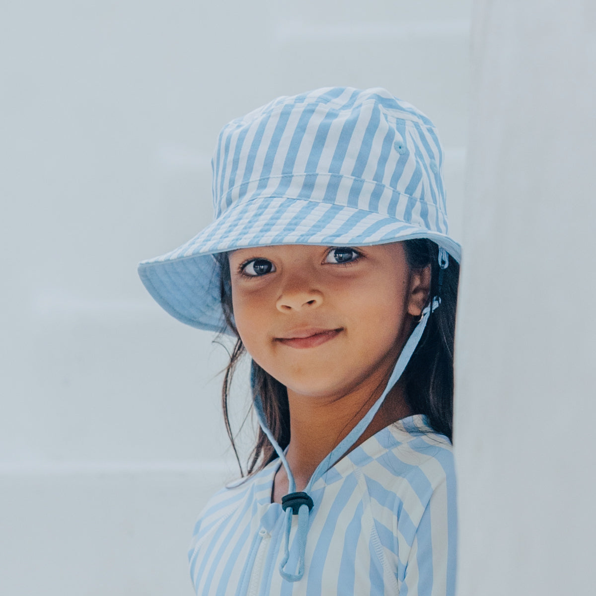 Crywolf - Reversible Bucket Hat - Sky Blue Stripe
